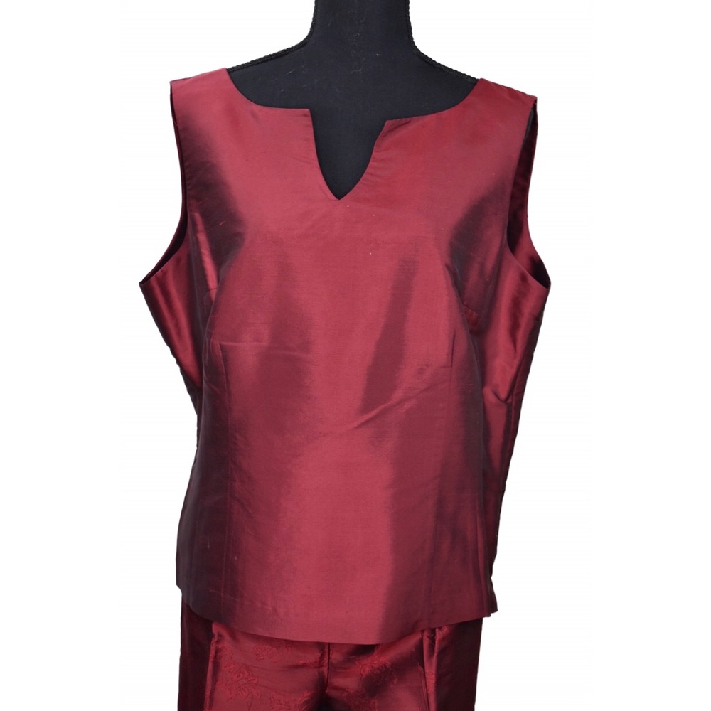 Kate Hill Red Shell Top - Size 16 - Picture 3 of 4